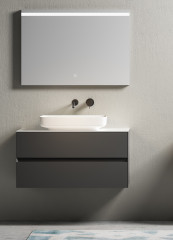 Тумба с раковиной Calabria 1000 Matte black