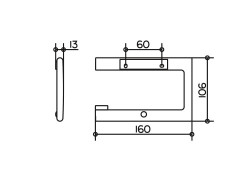 Держатель для туалетной бумаги Keuco Edition 400, хром (11562010000)