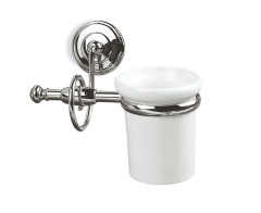 Stil Haus Idra, настенный керамический стакан, цвет бронза - белая керамика