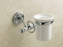 Stil Haus Idra, настенный керамический стакан, цвет бронза - белая керамика