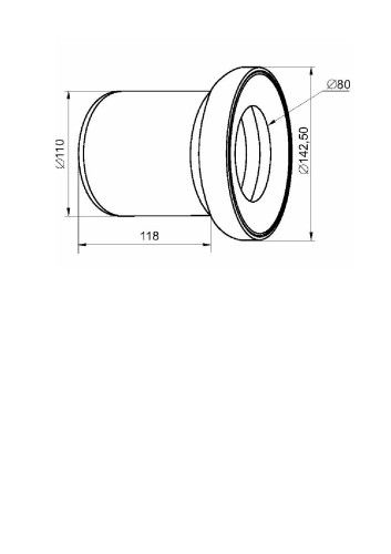 Труба для унитаза SantecPro (PR400)