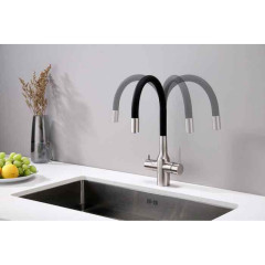 Смеситель для кухни Paulmark Salix никель, 213419-NI, Paulmark