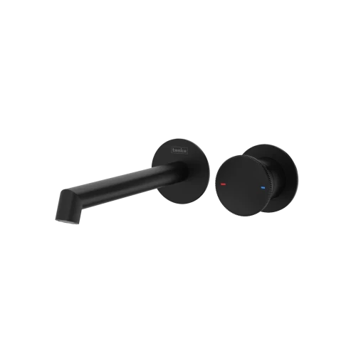 Смеситель для раковины Teska настенный Arte, черный