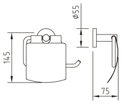Держатель туалетной бумаги Clever Urban2 98652
