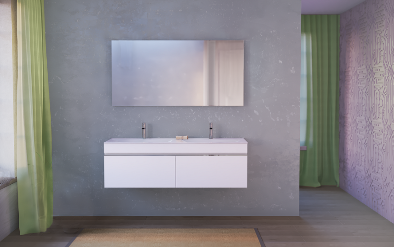 Зеркало RAVAL Twins 140 (Twi.02.140/W)