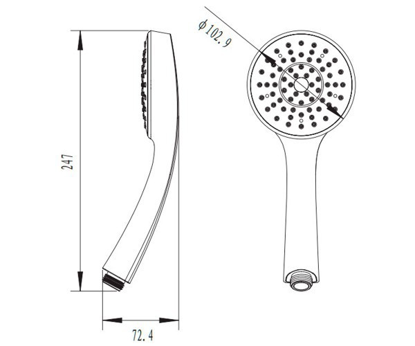 Ручной душ Damixa Contour 760200300