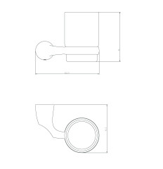 Подстаканник одинарный RUSH Devon (DE75310)