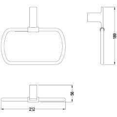 Кольцо для полотенец Schein Elite 7057024