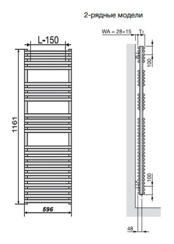 Полотенцесушитель Zehnder Forma Spa LFD-120-060