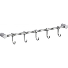 Планка с крючками (5 крючков) Savol S-006205 хром