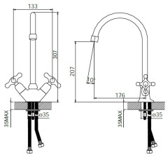 Смеситель Iddis Jeals 59000T4C+W04