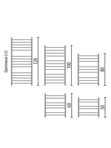 Полотенцесушитель Ника CLASSIC ЛП (Г2) ВП 80/60