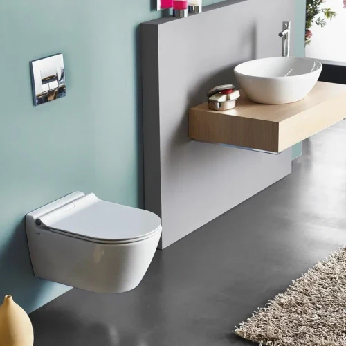 Подвесной унитаз Serel SMART со скрытым креплением  с сиденьем-микролифт SM25+BETA