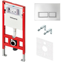 Рамная инсталляция TECE TeceSpring S955201 с клавишей хром