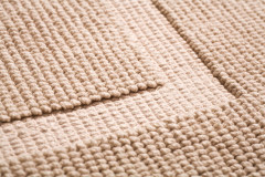 Batex Avani, двухсторонний прямоугольный коврик из 100% биохлопка, размер 70x120 см, цвет кремовый