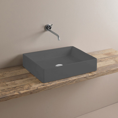 Раковина Artceram Scalino 550*380*115 отверстия для смесителя-отсутствуют Blue denim