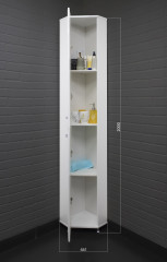 Пенал напольный Угловой Идеал левый/правый Домино