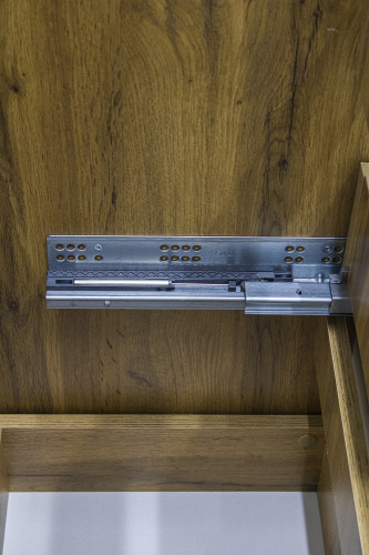 Тумба под умывальник "Енисей 60" Bruno белый матовый с двумя ящиками Домино