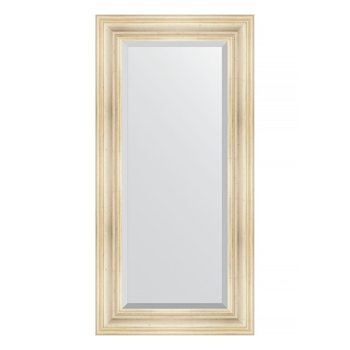 Зеркало настенное с фацетом EVOFORM в багетной раме травленое серебро, 59х119 см, BY 3497