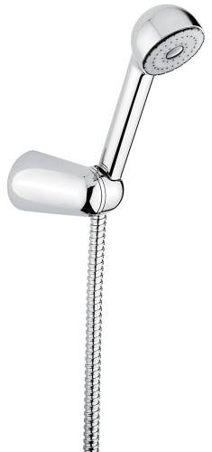 Emmevi, ручной душ 112: лейка, шланг, крепеж, цвет хром