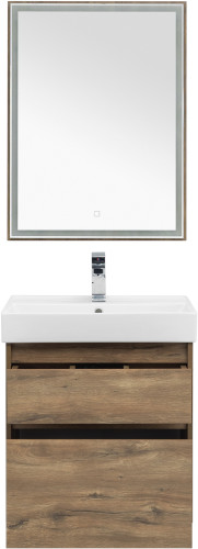 Мебель для ванной Aquanet Nova Lite 60 дуб рустикальный (2 ящика)