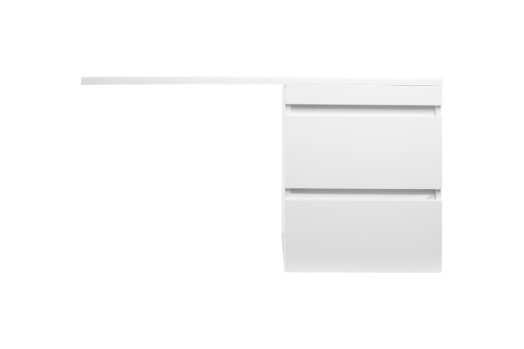 Тумба подвесная Style Line Даллас 110, Люкс белая, PLUS