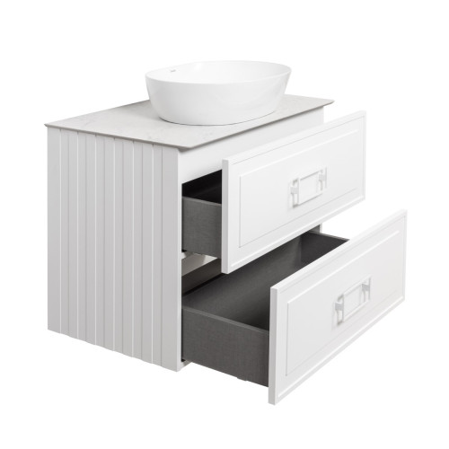 Тумба под раковину подвесная La Fenice Cubo TWIN FNC-01-CUB-B-100-2, белая