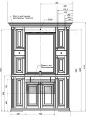 Мебель для ванной Aquanet Кастильо 140 слоновая кость