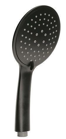 Gedy, ручной душ из ABS: 3 режима, соединение 1/2”, цвет черный матовый