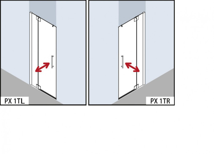 Душевая дверь Kermi Pasa XP PX 1TR 09018VAK