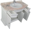 Тумба с раковиной Aquanet Греция 110 белый (бежевый)