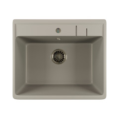 Мойка из искусственного мрамора MIXLINE ML-GM15 49x55 (533157)