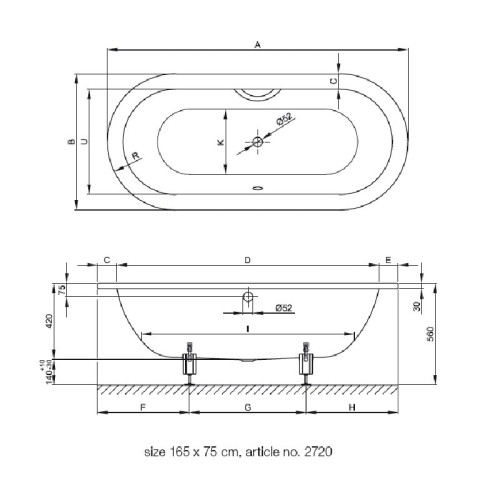 Стальная ванна Bette Starlet Oval 185х85 2740-000 AR