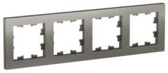 4-постовая РАМКА, универсальная, СТАЛЬ Schneider Electric ATLASDESIGN Schneider Electric ATLASDESIGN ATN000904