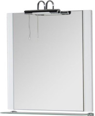 Зеркало Aquanet Асти 75 белый