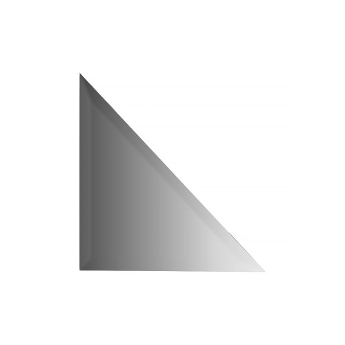 Зеркальная плитка с фацетом 15 мм треугольник 25х25 см; серебро Refractive EVOFORM BY 1540