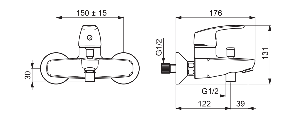 Cмеситель для ванны и душа Oras Safira (1040U)