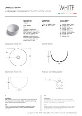 White Ceramic Dome, накладная круглая раковина Ø44,5x24h см, цвет синий матовый