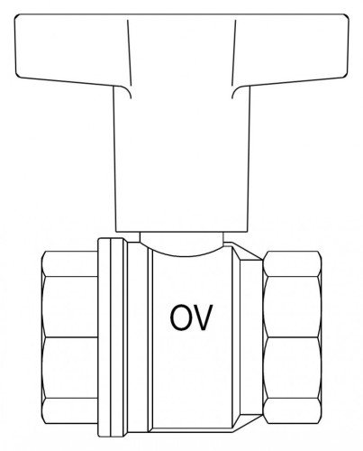 Шаровый кран Oventrop Optibal 107 71