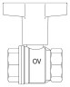 Шаровый кран Oventrop Optibal 107 71