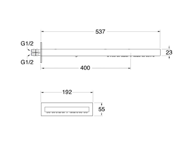 Верхний душ CRISTINA SANDWICH PD38451
