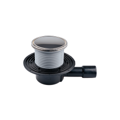 Трап HL 510 с чугунной решеткой 150х150мм с обратным клапаном с вертикальным выпуском DN75/110 HL70G