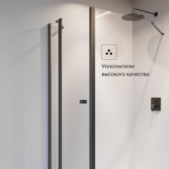 Душевое ограждение Roca Capital боковая панель 90x195, черный (M4409016M)