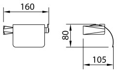 Держатель туалетной бумаги Clever Ventu 99475 с крышкой