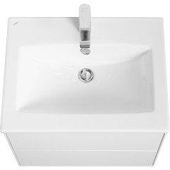 Тумба под раковину Aquaton Сохо 60 подвесная, цвет белый глянцевый (1A258001AJ010)