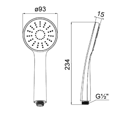 Ручной душ Milardo 3001F93M18