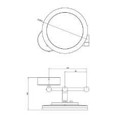 Косметическое зеркало Langberger 71785 с подсветкой