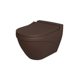 Унитаз Nord 133T20601 (535*385*360) КОРИЧНЕВЫЙ МАТОВЫЙ подвесной