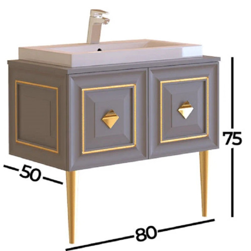 Тумба с раковиной Belinza Davlos 80 DVL80.03-01/19B11B