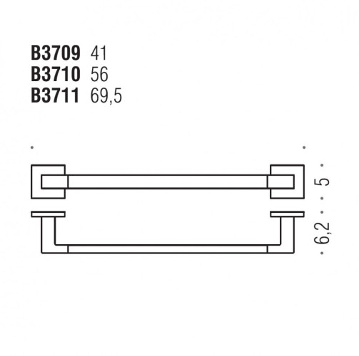 Полотенцедержатель Colombo Design Basic Q B3710